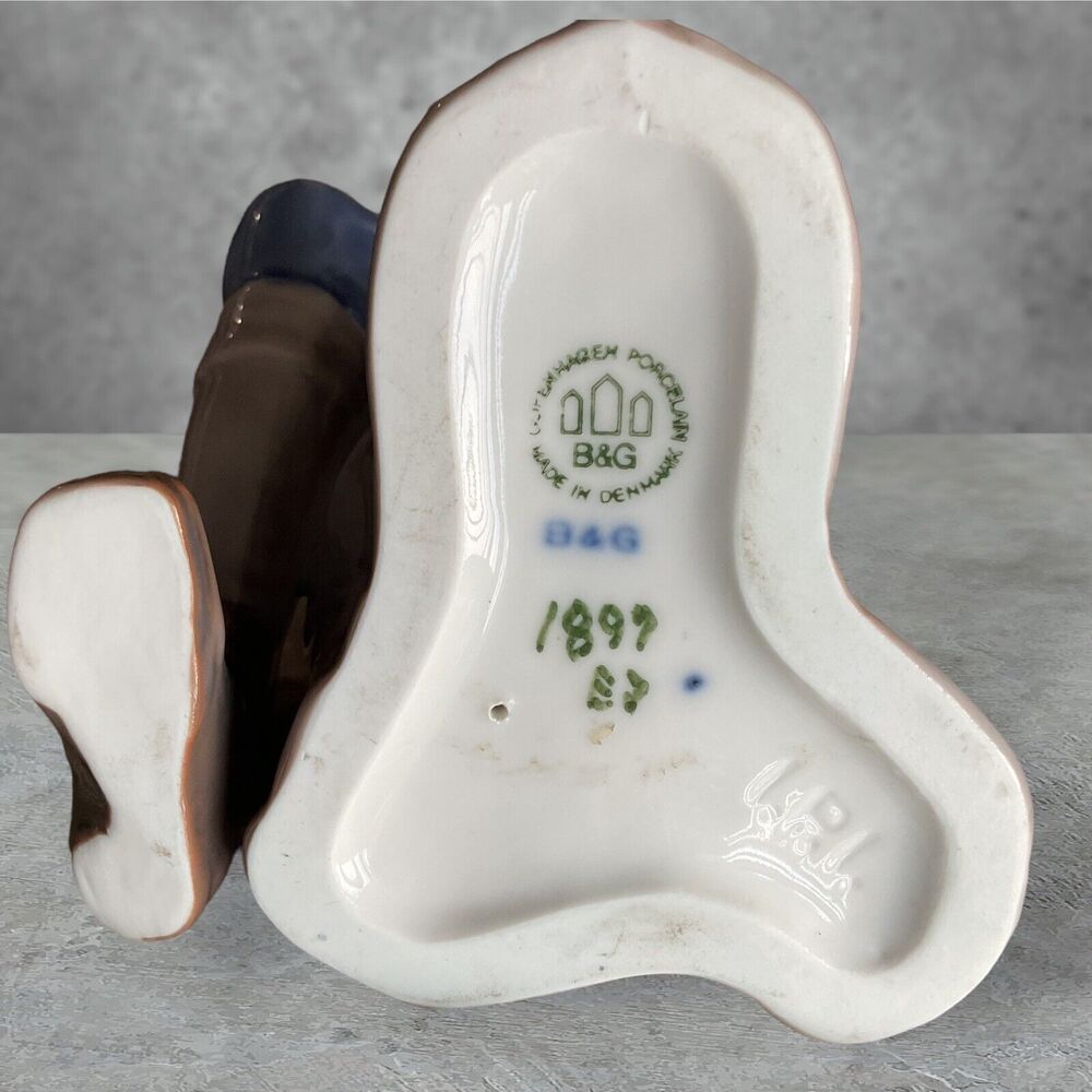 Bing & Grondahl Copenhagen Boy Playing Flute Porcelain Figurine Denmark 1897 EJ - Picture 10 of 10